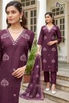 Perk Vol 1 Vertican Silk Kurti With Bottom Dupatta 